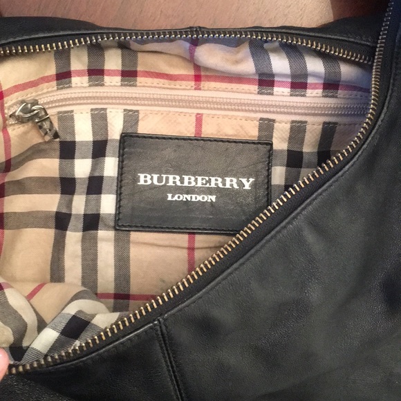 burberry bag inside